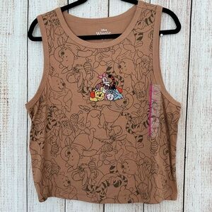 Disney Winnie the Pooh Brown Tank Top